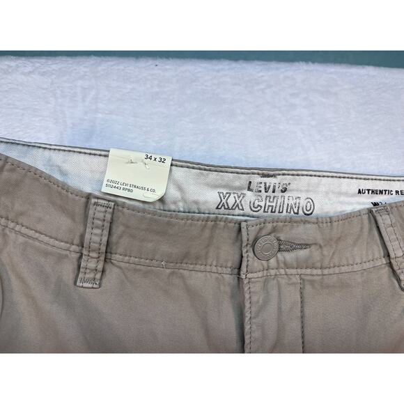 Levi's XX Chino Authentic Relaxed Men's Pants Size 34x32 (0166) - Picture 4 of 9
